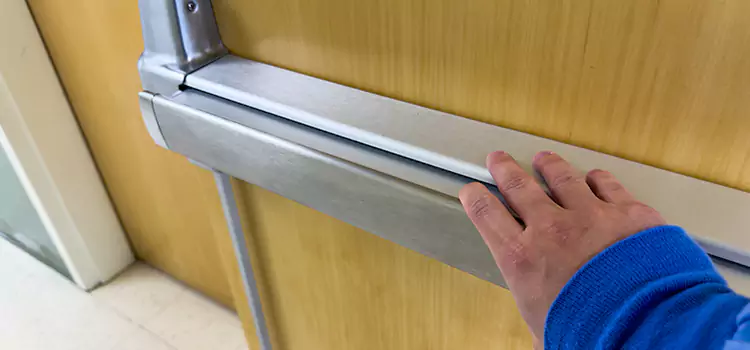 Installing a Push Bar on a Door Catalina Foothills
